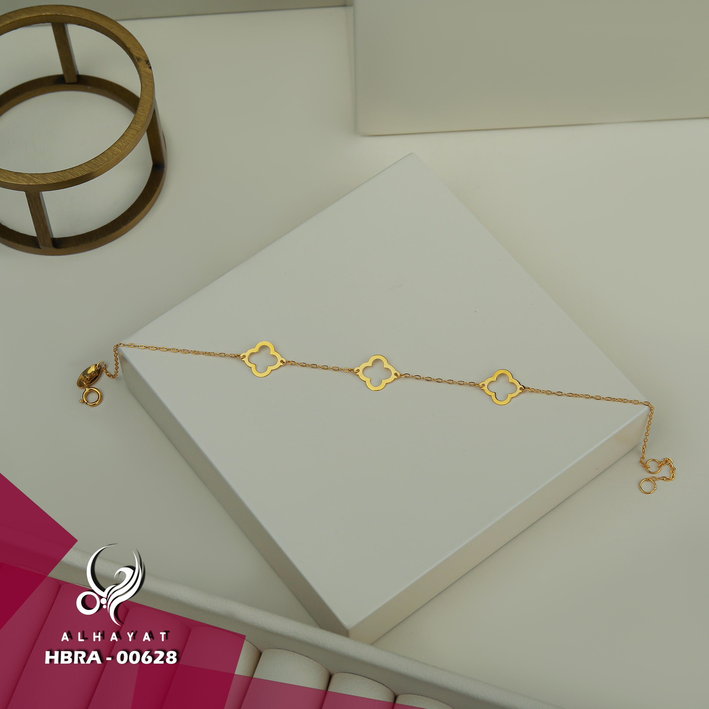 21 karat gold bracelet, Turkish made - (H-0964)